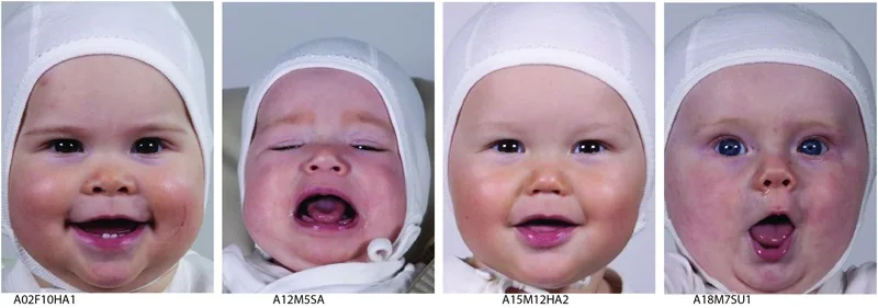 Controlled lab captures of infant expressions from the Tromsø Infant Faces database